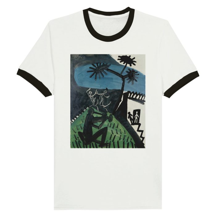 FAugust Macke Inspired Tee Unisex Ringer T-shirt - Image 1