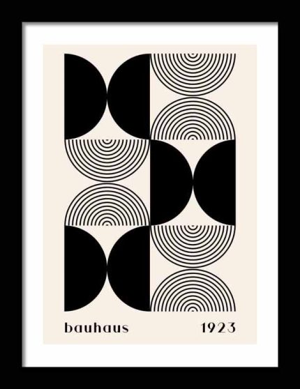 Bauhaus Exhibition Wooden Framed Poster Wall Art
