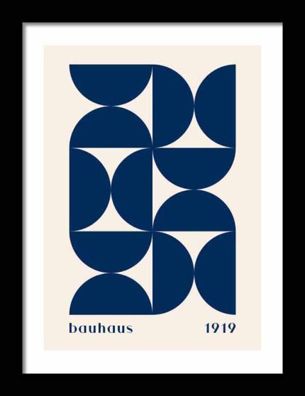 Bauhaus Exhibition Wooden Framed Poster Wall Art