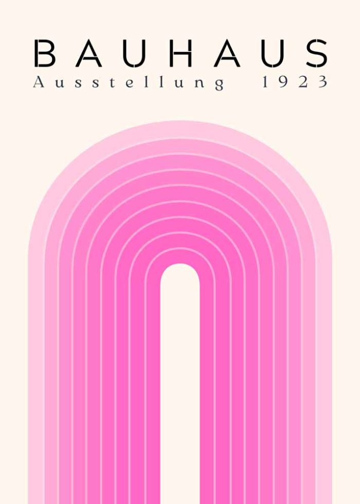 Bauhaus Exhibition Wall Art Poster Aluminum Print - Image 1
