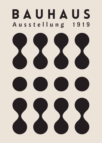 Bauhaus Exhibition Wall Art Poster Aluminum Print