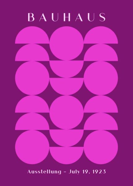 Bauhaus Exhibition Wall Art Poster Aluminum Print