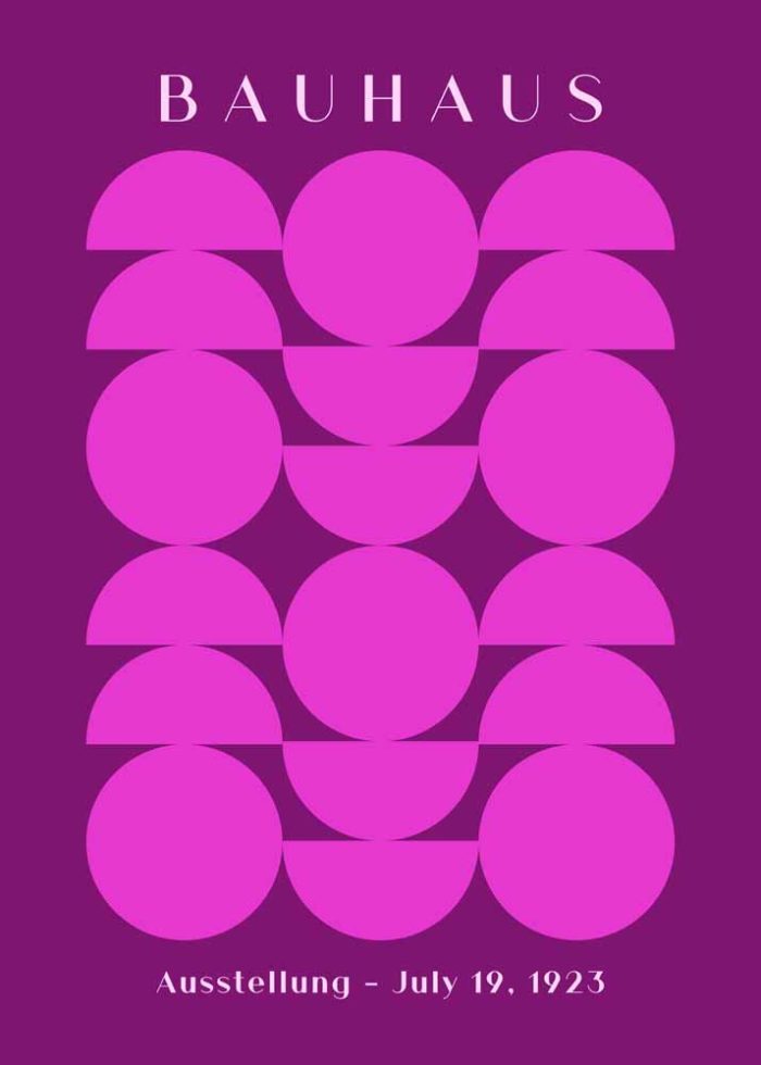 Bauhaus Exhibition Wall Art Poster Aluminum Print - Image 1