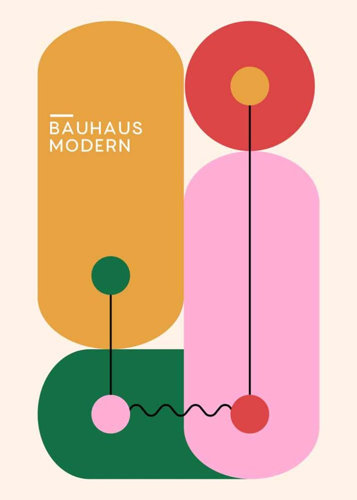 Bauhaus Exhibition Wall Art Poster Aluminum Print - Image 1