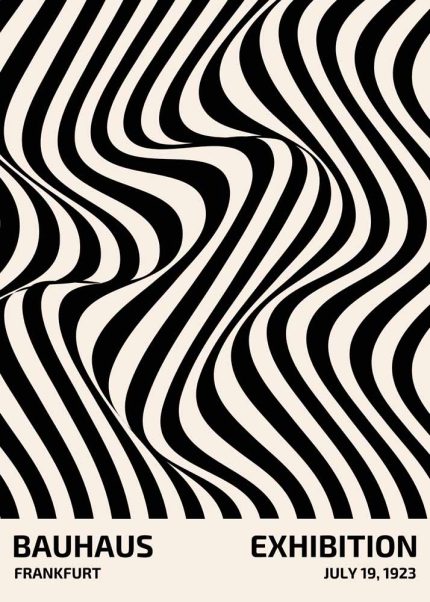 Bauhaus Exhibition Wall Art Poster Aluminum Print