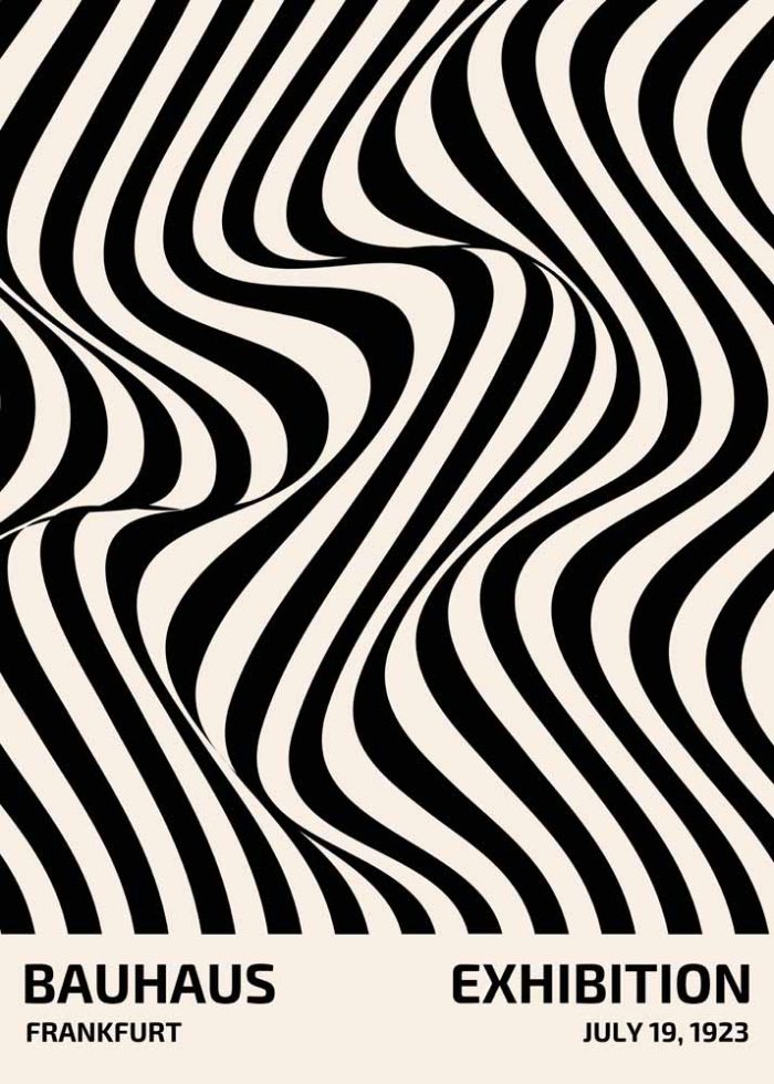 Bauhaus Exhibition Wall Art Poster Aluminum Print - Image 1
