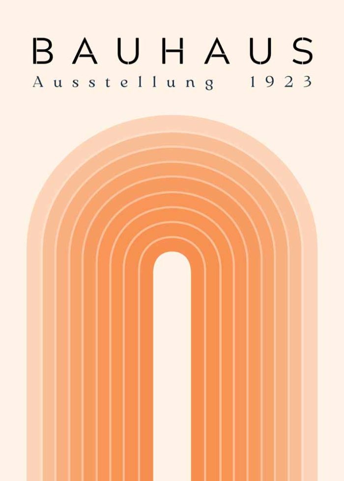 Bauhaus Exhibition Wall Art Poster Aluminum Print - Image 1