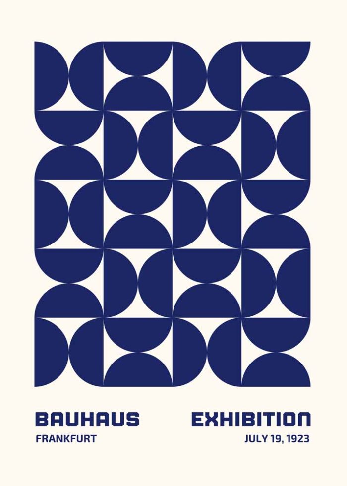 Bauhaus Exhibition Wall Art Poster Aluminum Print - Image 1