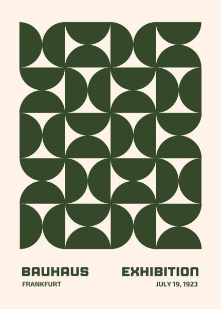 Bauhaus Exhibition Wall Art Poster Aluminum Print