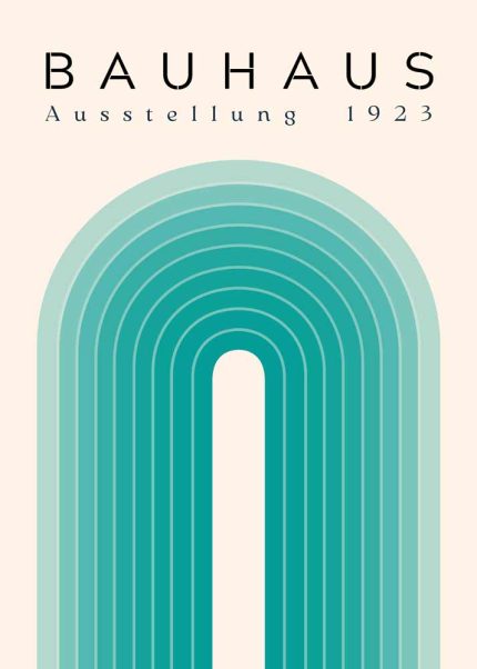 Bauhaus Exhibition Wall Art Poster Aluminum Print