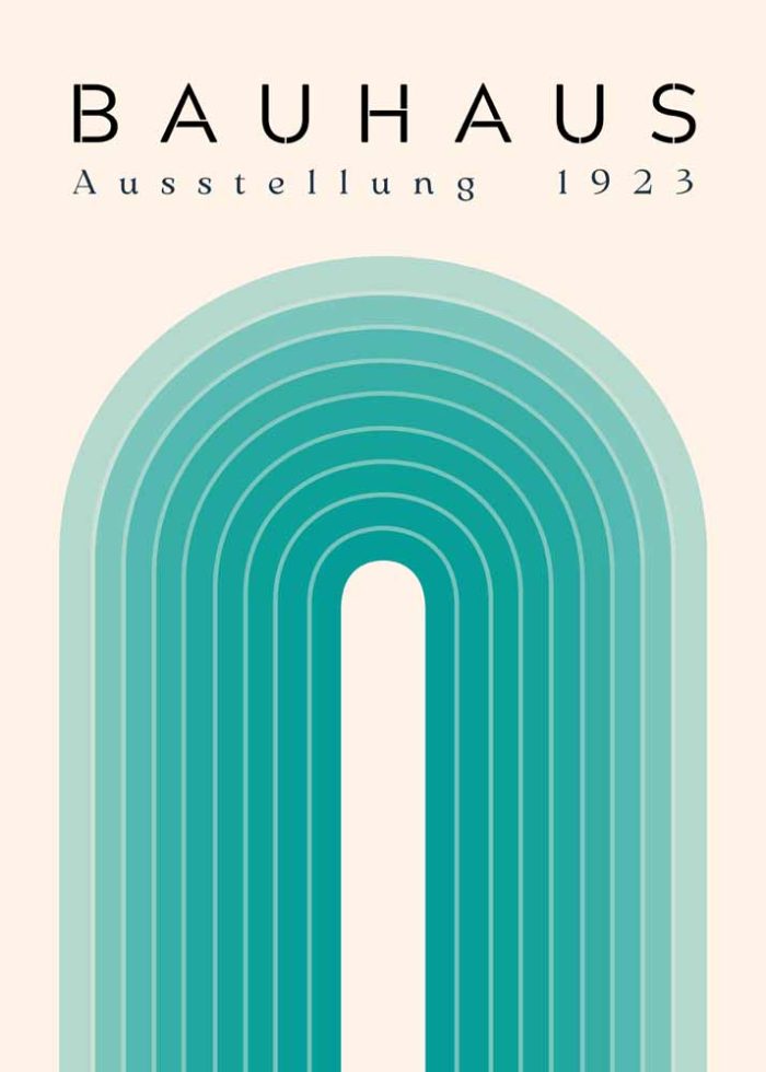 Bauhaus Exhibition Wall Art Poster Aluminum Print - Image 1