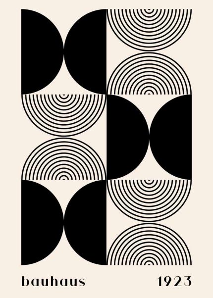 Bauhaus Exhibition Wall Art Poster Aluminum Print