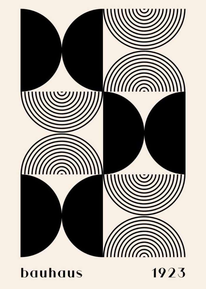 Bauhaus Exhibition Wall Art Poster Aluminum Print - Image 1