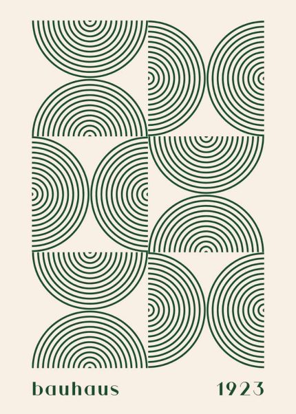 Bauhaus Exhibition Wall Art Poster Aluminum Print
