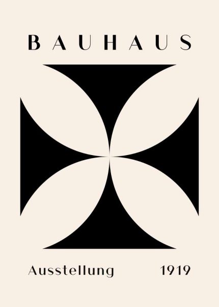 Bauhaus Exhibition Wall Art Poster Aluminum Print