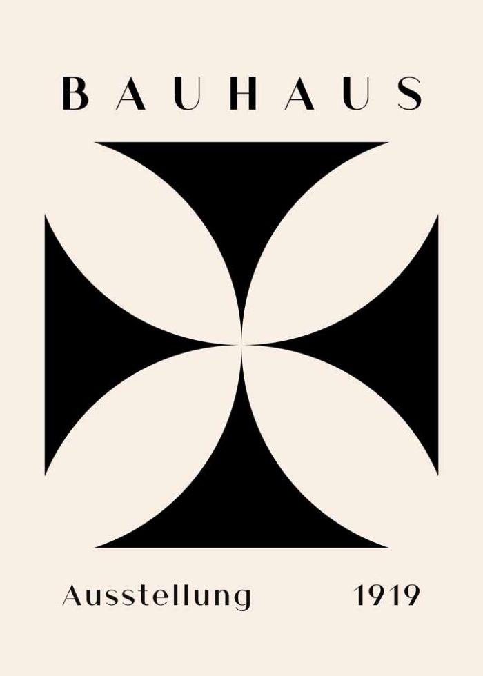 Bauhaus Exhibition Wall Art Poster Aluminum Print - Image 1