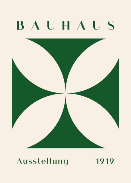 Bauhaus Exhibition Wall Art Poster Aluminum Print
