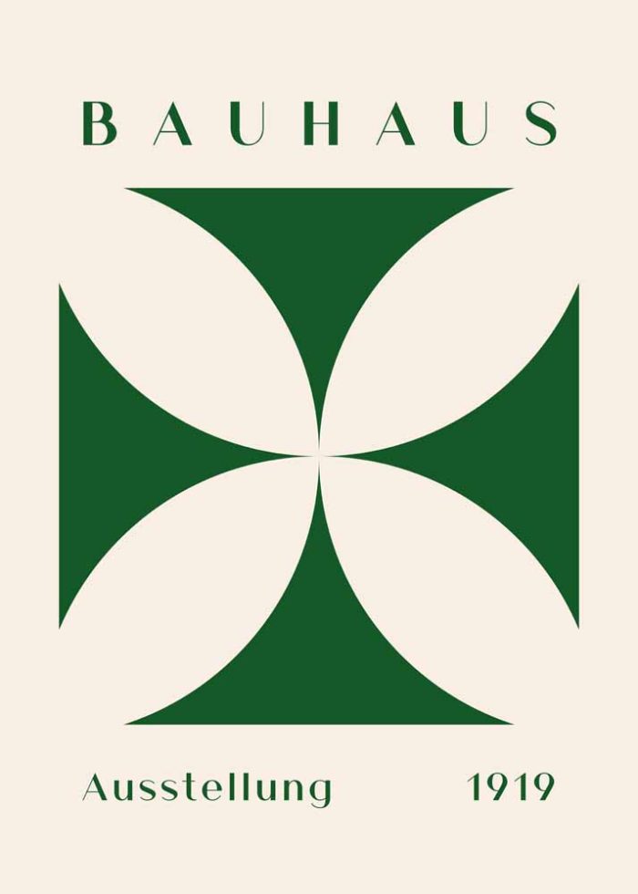 Bauhaus Exhibition Wall Art Poster Aluminum Print - Image 1