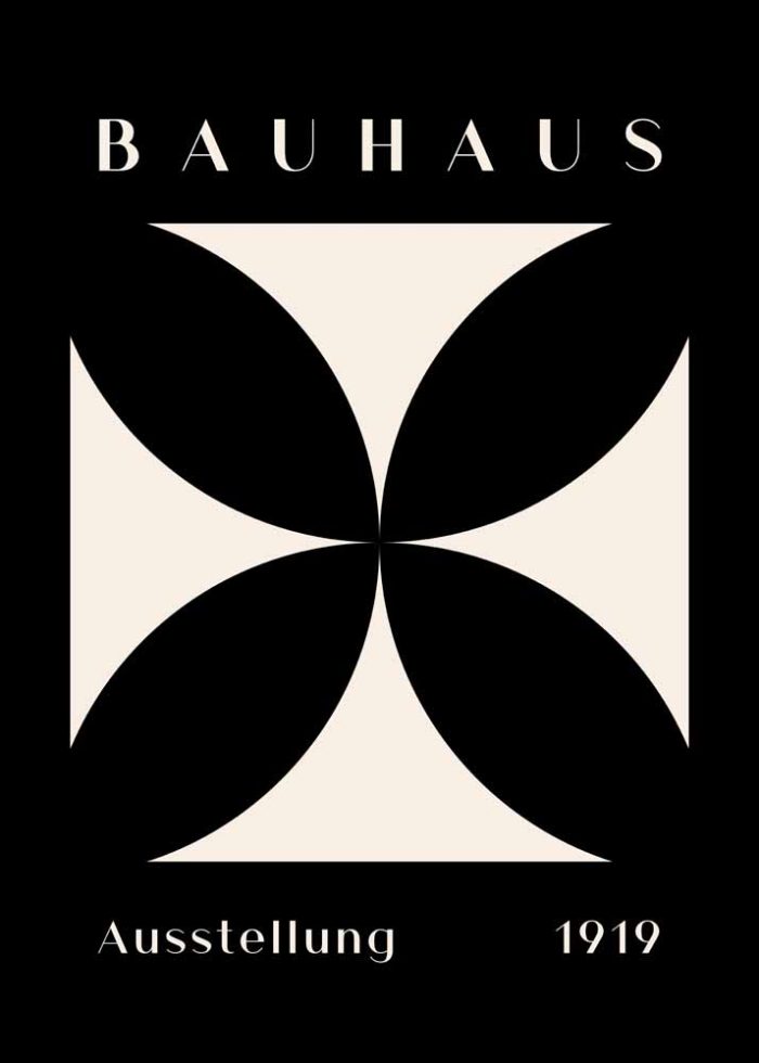 Bauhaus Exhibition Wall Art Poster Aluminum Print - Image 1