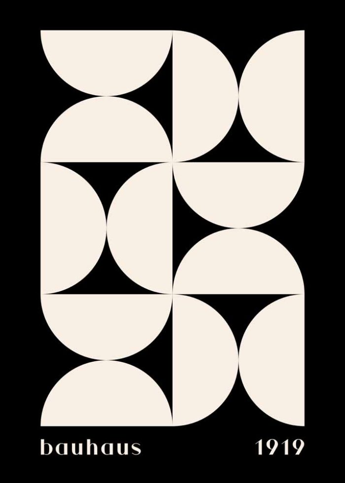 Bauhaus Exhibition Wall Art Poster Aluminum Print - Image 1