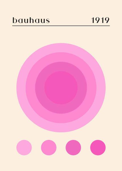 Bauhaus Exhibition Wall Art Poster Aluminum Print