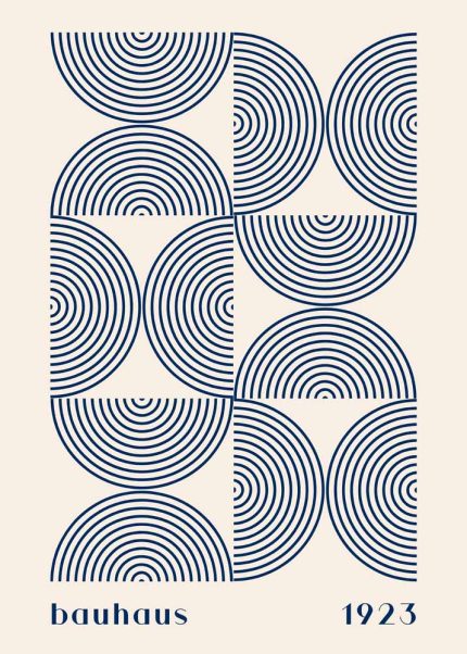 Bauhaus Exhibition Wall Art Poster Aluminum Print