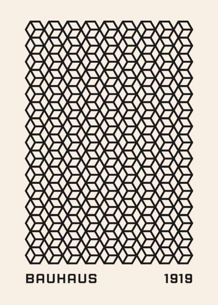 Bauhaus Exhibition Wall Art Poster Aluminum Print