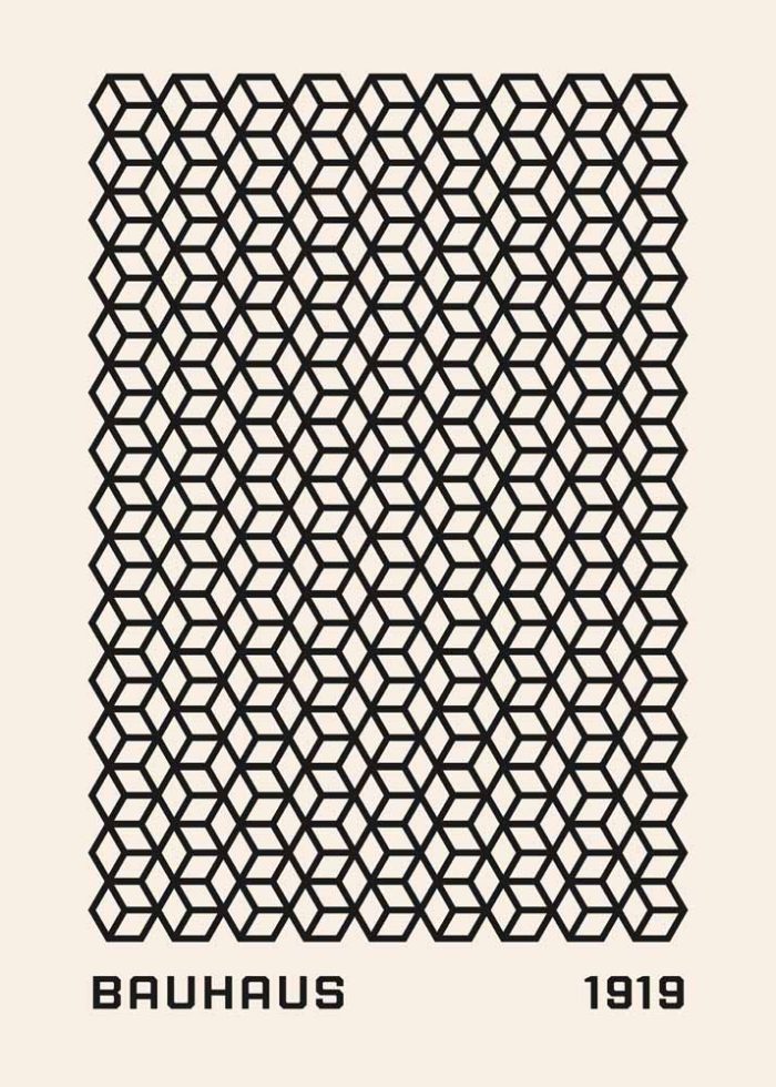 Bauhaus Exhibition Wall Art Poster Aluminum Print - Image 1