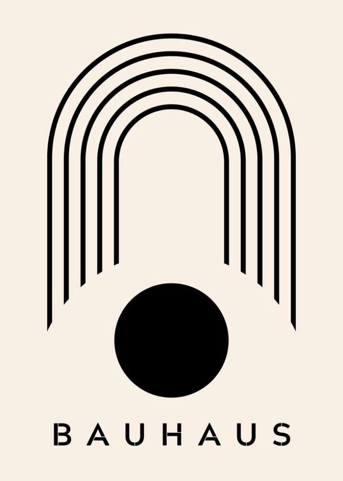 Bauhaus Exhibition Wall Art Poster Aluminum Print - Image 1