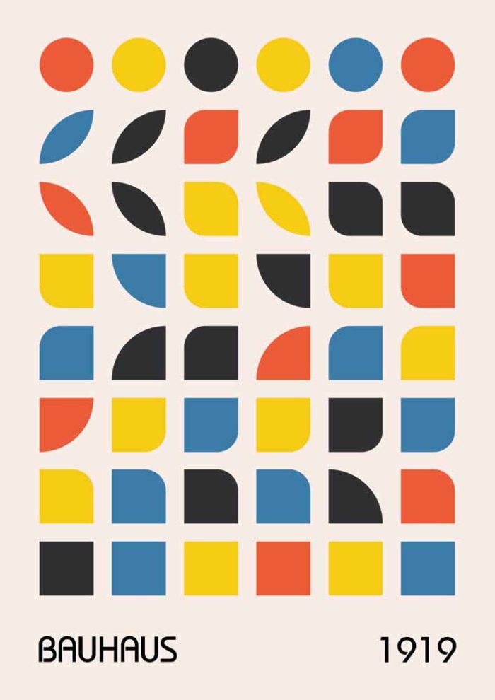 Bauhaus Exhibition Wall Art Poster Aluminum Print - Image 1