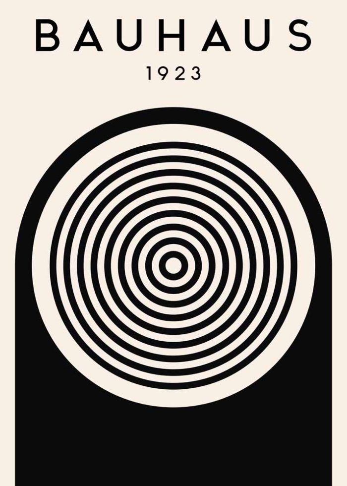 Bauhaus Exhibition Wall Art Poster Aluminum Print - Image 1