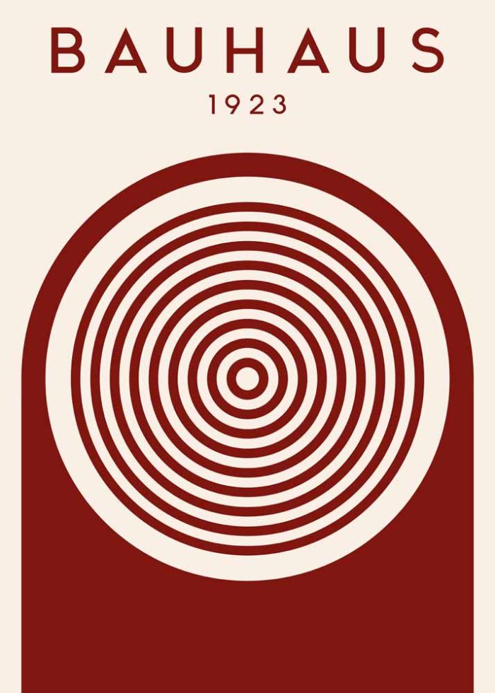 Bauhaus Exhibition Wall Art Poster Aluminum Print - Image 1