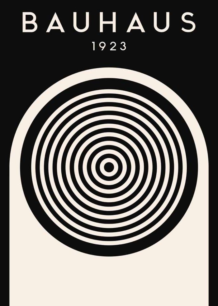 Bauhaus Exhibition Wall Art Poster Aluminum Print - Image 1