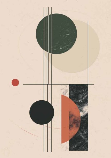 Boho Abstract Print Wall Art Poster