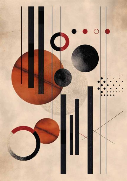 Boho Abstract Print Wall Art Poster