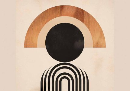 Boho Abstract Print Wall Art Poster