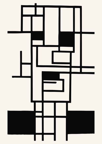 Boho Abstract Print Wall Art Poster