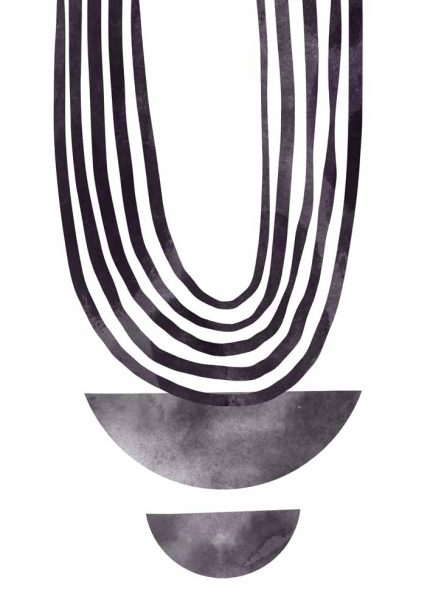 Boho Abstract Print Wall Art Poster