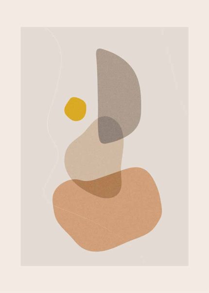 Boho Abstract Print Wall Art Poster