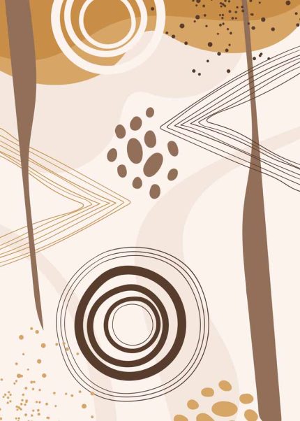 Boho Abstract Print Wall Art Poster