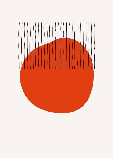 Boho Abstract Print Wall Art Poster