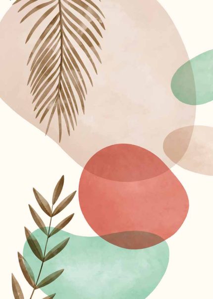 Boho Abstract Print Wall Art Poster