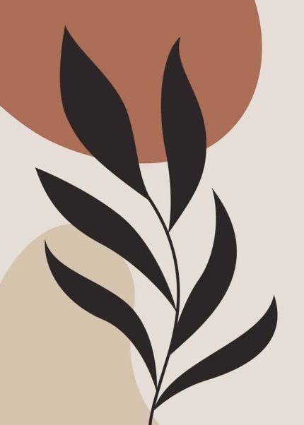 Boho Abstract Print Wall Art Poster