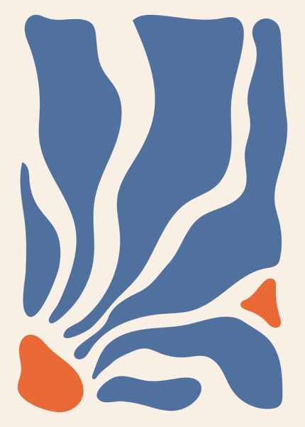 Boho Abstract Print Wall Art Poster