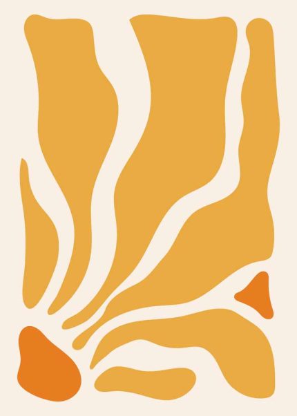 Boho Abstract Print Wall Art Poster