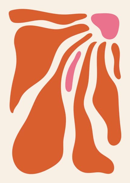 Boho Abstract Print Wall Art Poster
