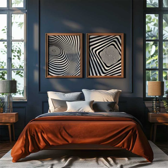 Boho Abstract Print Wall Art Poster