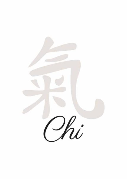 Minimalist Chi Symbol Art Print: Zen  Mindfulness Wall Art Poster Mindfulness Wall Art Poster