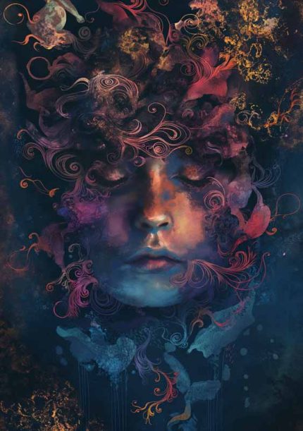 Experimental Art AI Print Wall Art Poster