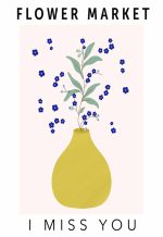 Flower Market Botanical Flower Print Wall Art Poster